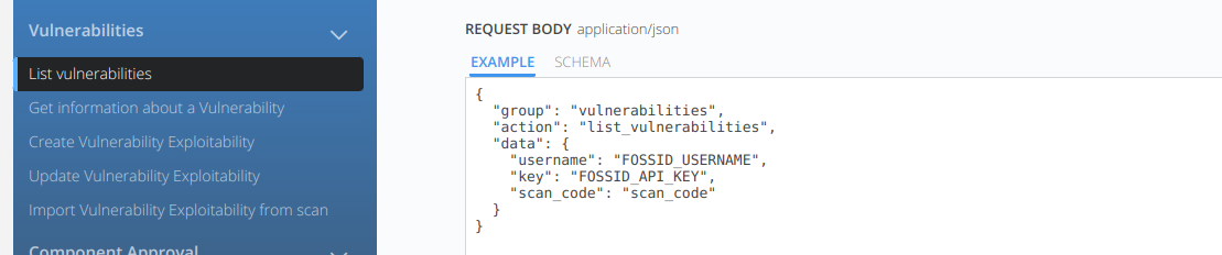 Vulnerabilities API Docs